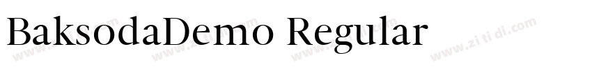 BaksodaDemo Regular字体转换